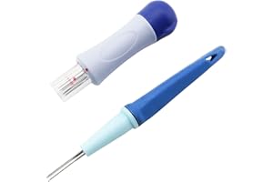 ZYAMY Pen Style Needle Felting Tool with 3 Needles and Punch Style Felting Needle Tool with 7 Barbed Needles for DIY Patchwork Wool Crafts Making Felt Patterns Needle Felting Supplies