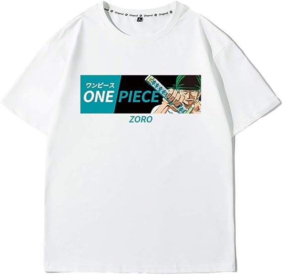 Amazon One Piece ワンピース ロロノア ゾロ アニメ 漫画 Tシャツ メンズ レディース Tシャツ 夏服 スポーツ プリント 半袖 個性的 無地 ゆったり 通気性 ファッション 大きいサイズ Tシャツ カットソー 通販