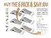 Door Stopper 2 Pack Set [BONUS HOLDERS] - SofiHome Premium Heavy Duty Door Stop Rubber Wedge with Decorative Storage Holder - Ideal Doorstop for Draft Stopping & more - The Improved (2, gray)