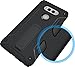 Coosin LG V20 Case, Heavy Duty Dual Layer [Kickstand Series] Internal Hard ABS Protection Phone, External Silicone Rubber Shockproof with Kickstand LG V20 Phone Case Cover (Black)