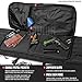 Savior Equipment American Classic Tactical Double Long Gun Bag Pistol Transportation Case w/Backpack Strap, 55 Inch Obsidian Black