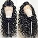 Ysdidwigs 13x6 Lace Front Wig Loose Wave Deep Part Human Hair Wigs with Baby Hair Lace Front Wigs for Black Women 130% Density Natural Color 16 inch