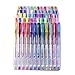 Gshine Gel Pens Set - 60 Colors with Premium Ink Coloring Pens for Adult Coloring Books Drawing Writing Including Glitter Neon Metallic (No Duplicate)