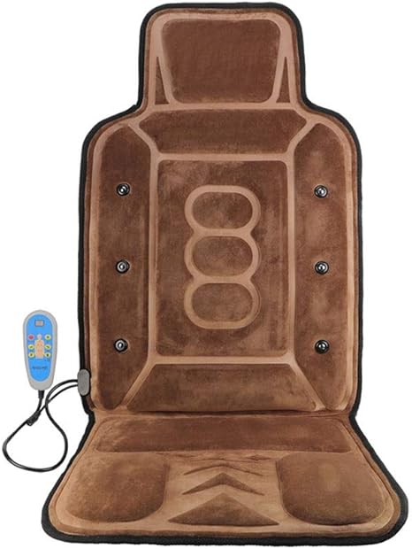 Amazon Co Jp シートマッサージャー ネック肩戻る腰椎太もものための熱で9モーターマッサージシートクッション シートマッサージャー ヒーター搭載 どこでもマッサージャー モミっくす 色 褐色 Size 38x Inch ホーム キッチン