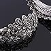 Frcolor 2pcs Crystal Bridal Hair Clip Retro Silver Hairpin Rhinestone Hair Barrette