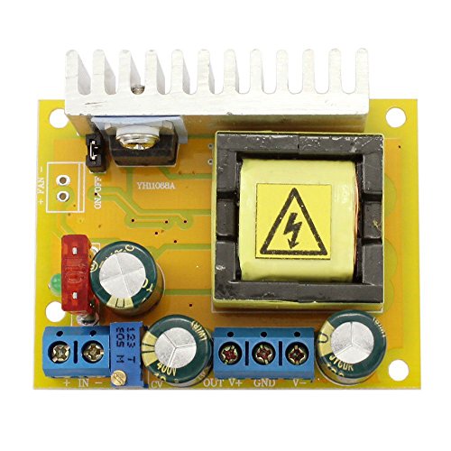 Qianson High Voltage DC-DC Boost Converter 8V-32V to ±45V-390V Adjustable ZVS Capacitor Charging Power Supply Module