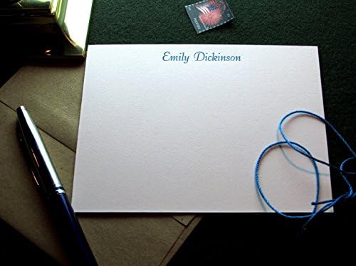 Letterpress Printed Personalized Stationery (10 Note Cards)