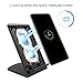 Fast Wireless charger, ELEPHAS 2017 Newest 2 Coils Qi Quick Wireless Charging Stand for Samsung Galaxy S8, S8 Plus, S8+, S7, S7 Edge, S6 Edge Plus, Note 5 Black (No AC Adapter)
