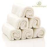 Au Naturel Origins Bamboo Washcloths/Wipes, Premium QUALITY Best For All Skin Types, Baby & Adults, Great For Sensitive Skin, Eczema & Psoriasis, REINFORCED STITCHING, Durable, DYE FREE Size 10