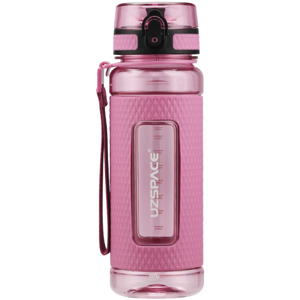 OM SUPPLIES Water Bottle Fruit Infuser Sports Water Bottle 800ml, BPA Free Tritan Non-Toxic Plastic, Leakproof (Plum Red)