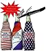 Liberal Tears 335 mL Bottle Cooler Beer Coolie - Set of Three - Stars, Stripes, Red White and Blue (1)