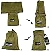 G4Free Portable Hammock - Lightweight Pure Color Nylon Fabric Parachute Hammock for Outdoor Camping, Hiking,Travel, Hammock Ropes & Steel Carabiners Included(Camel)
