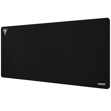 AUKEY Gaming Mauspad Großes Mousepad XXL (900x400x4mm) Wasserdichte Schreibtischunterlage mit Anti-Rutschem Gummi-Basis für G