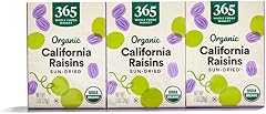 Pack of 6, 365 by Whole Foods Market, Organic Raisins, 1 Ounce