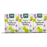 365 by Whole Foods Market, Organic Raisins 6 Count, 1 Ounce