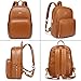 PU Leather Diaper Bag Backpack - Nappy Bag Baby Bags for Mom Unisex Maternity Diaper Bag with Stroller Hanger|Thermal Pockets|Adjustable Shoulder Straps|Water Proof| LargeCapacity (Brown)