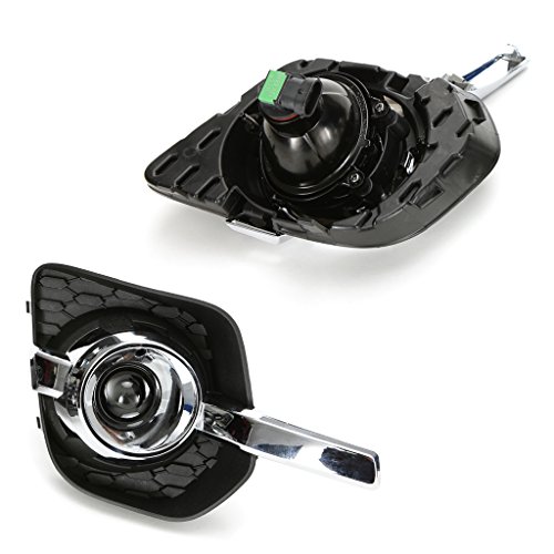LEDIN for 2010-2015 Chevrolet Equinox Projector Fog Driving Lights Kit with Bezel Wire Harness Bulbs