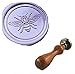 MDLG Bee Wax Seal Stamp Rosewood Handle Set Harvest Christmas Invitations Package Sealing Stamp Insect Bee Wax Seal Stamp Set