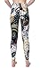 VIV Collection One Size Fashion Print Leggings, Trail of Paisley
