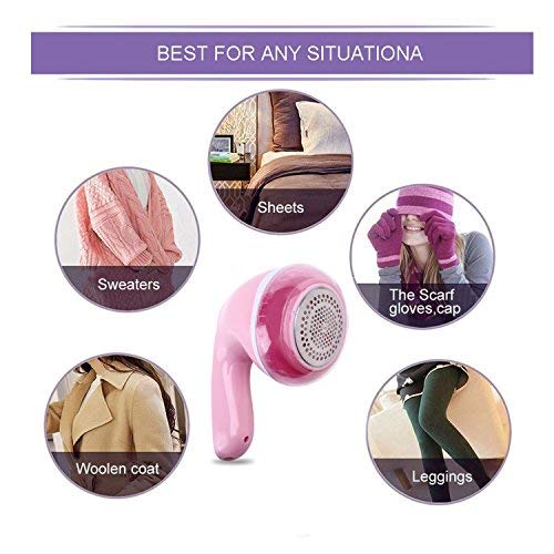 Fabric Lint Remover, Electric Sweater Shaver USB Rechargeable Lint Defuzzer Clothes Shaver/Puller/Remover for Fuzz, Wool, Legging, Couch, Furniture - Thumbnail 4