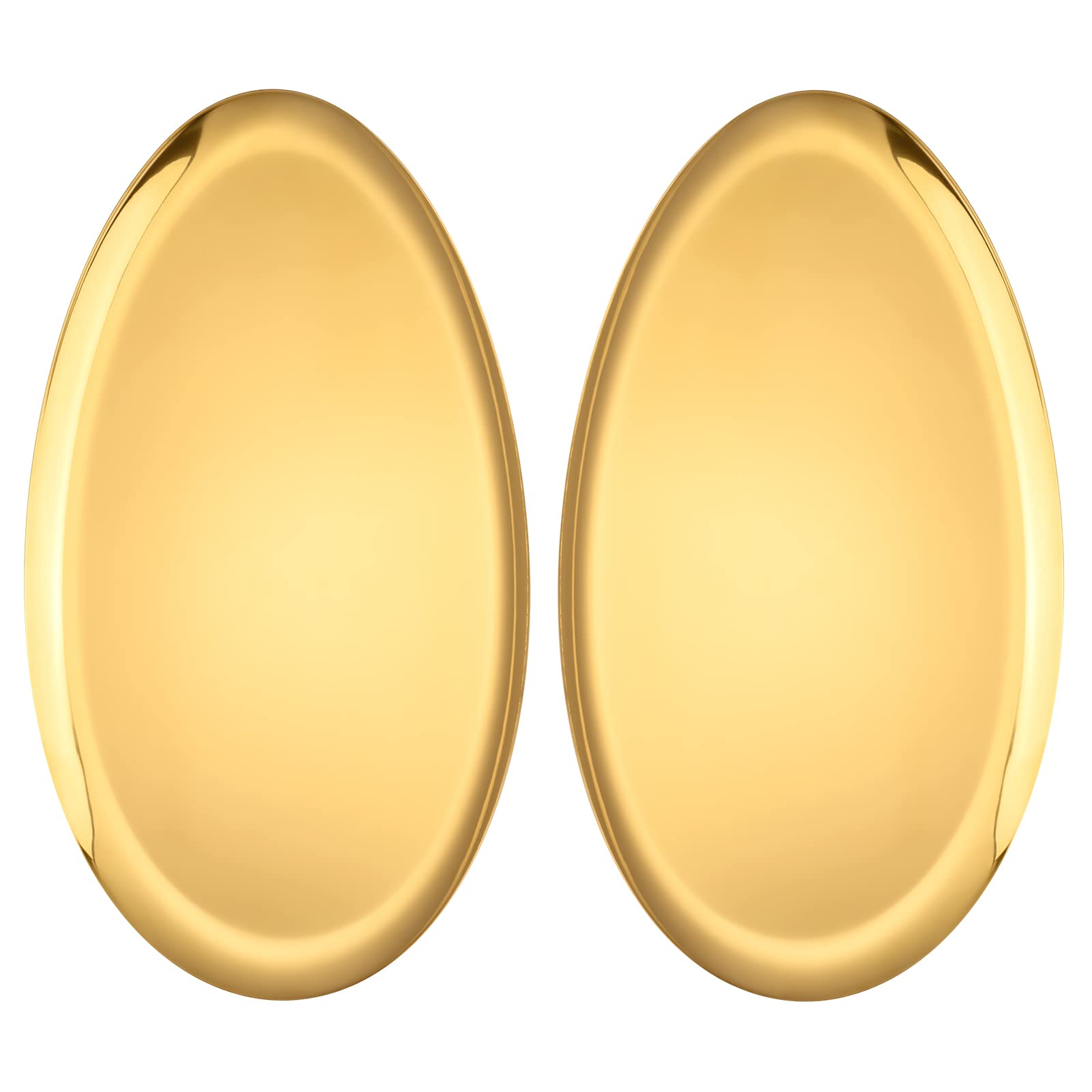 2 Pcs Olive Shaped Large Gold Stainless Steel Tray - Versatile Organiser for Jewellery, Makeup, Candle & Display - Ideal for Dressing Table, Coffee Table & Champagne tray - Spacious 32cm x 24cm