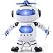 KIDSTHRILL Dancing Robot –Musical and Colorful Flashing Lights Kids Fun Toy Figure – Spins and Side Steps