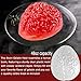 Brain Jello Gelatin Mold,2 Pack Large Human Zombie Brain Mold for Cake Candy,Plastic Halloween Baking Brain Prop Decorations Standard for Kids Adult