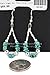 $90Tag Natural Turquoise Silver Certified Navajo Native Dangle Earrings 18153 Made By Loma Siiva