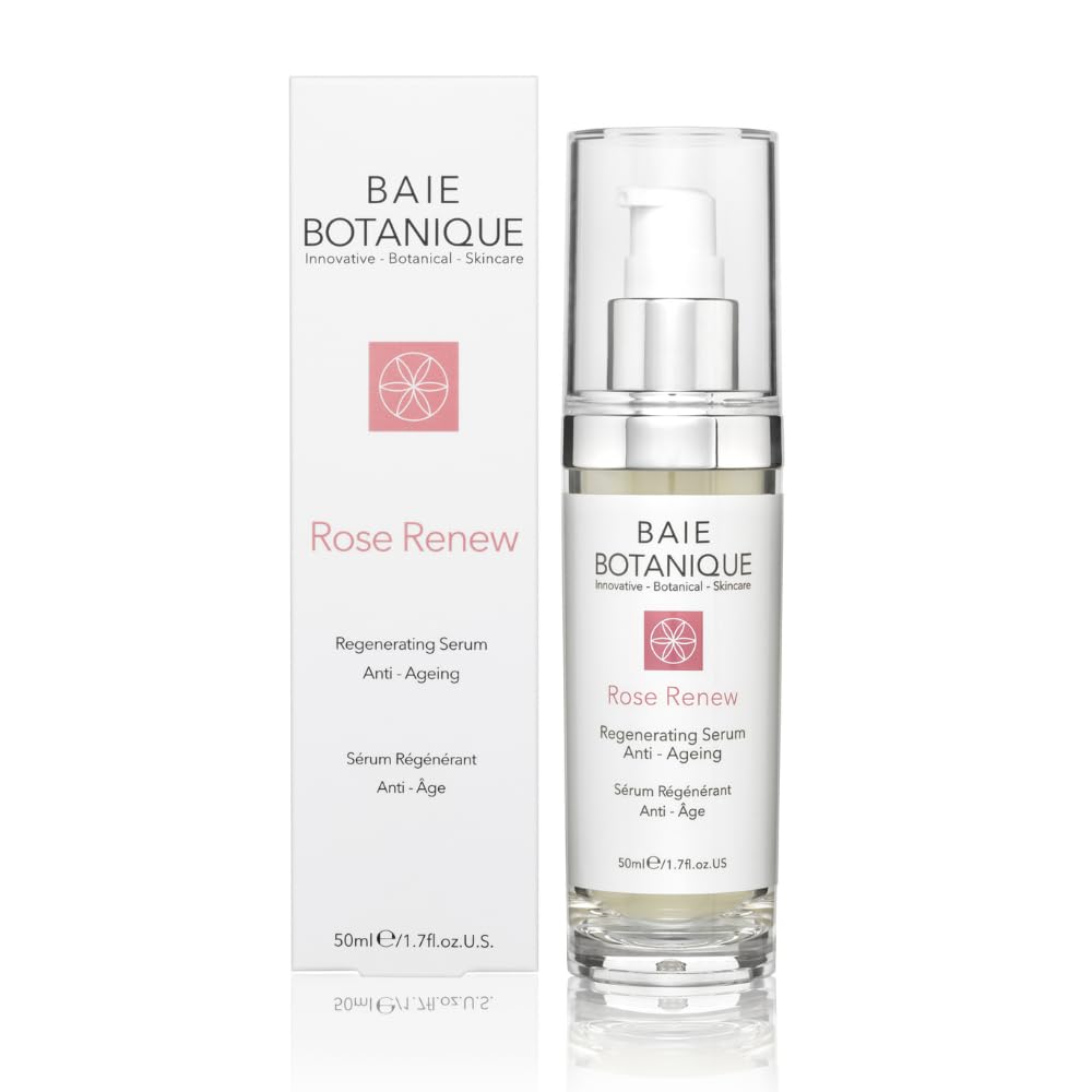 Baie Botanique - Rose Renew Hyaluronic Acid Serum - Replenishes, Smooths Fine Lines & Plumps Skin - Regenerating Serum - Anti-Ageing - Ideal For Normal to Dry Skin Types - 50ml