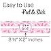 DISTINCTIVS It's a Girl Baby Shower Water Bottle Labels - Pink Footprint Theme - 24 Stickers
