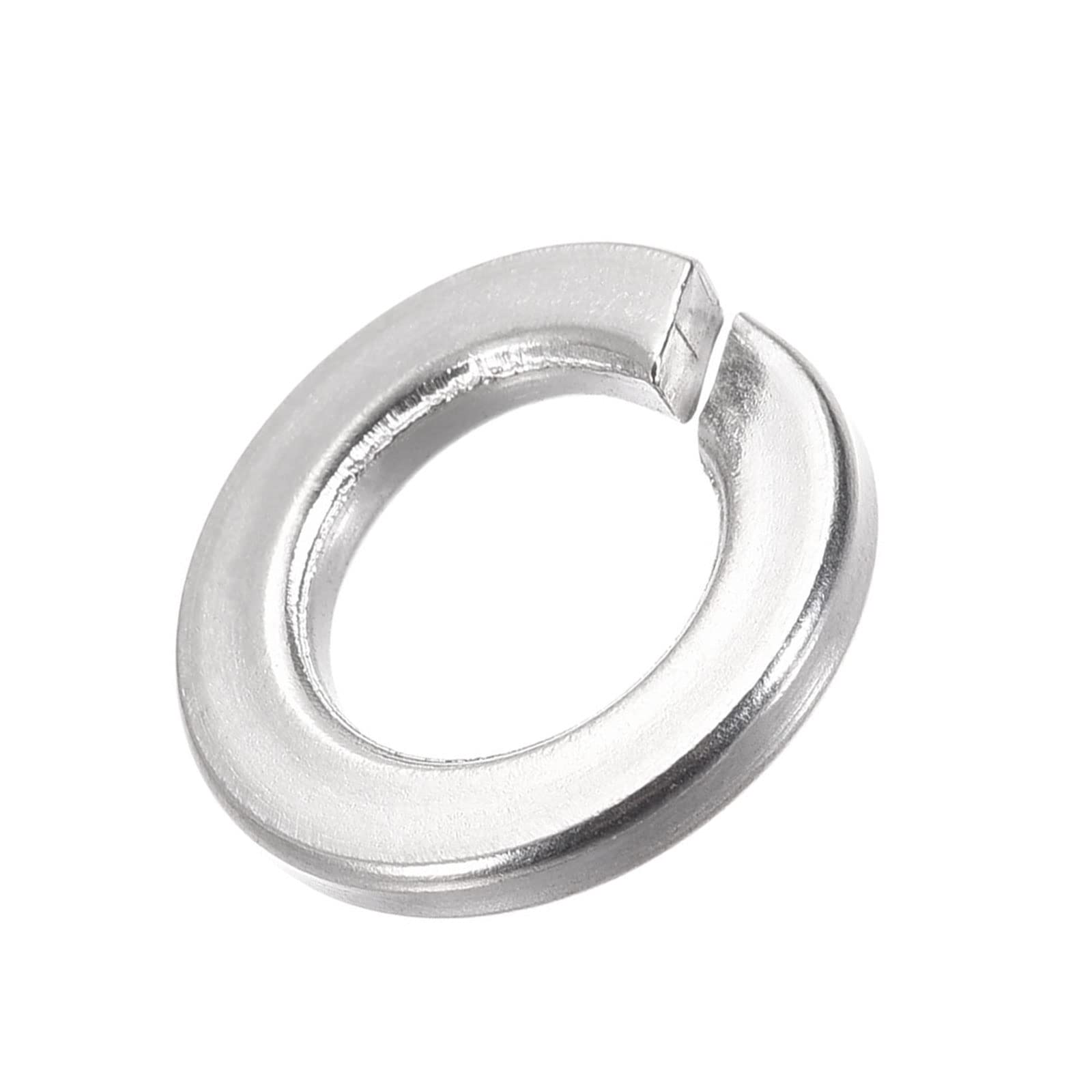 METALLIXITY Split Lock Washer (1/2") 10Pcs, 304 Stainless Steel Spring Lock Washer Elastic Gasket - for Household Applications