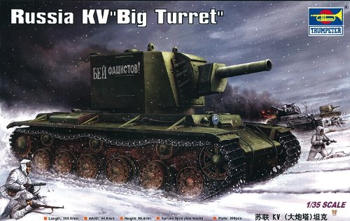 Trumpeter 1/35 Russian KV2 Tank (Big Turret)