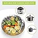 Vegetable Steamer Basket Stainless Steel Food Steamer Veggie Steamer Insert with Extendable Handle, Cooking Steamer Expandable to Fit Various Size Pot (7