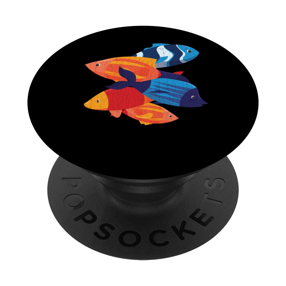 Cute Fish Funny Fishkeeping Aquarist Aquarium Graphic PopSockets Swappable PopGrip