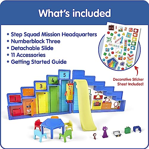 hand2mind Numberblocks Super Secret Step Squad Headquarters Play Set