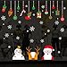 Xiting Christmas Wall Stickers Living Room Xmas Santa Claus Snowman Elk Wall Stickers Bedroom Window Decor Retail Store/Coffee House/Restaurant/Supermarket/Dress Shop