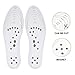 KOBWA Magnetic Therapy Massage Insole, Health Breathable Foot Acupressure Memory Cotton Shoe Pads,Improve Blood Circulation,Fight Against Plantar Fasciitis Relieve Feet Pain for Men Women (White)