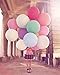 Zebratown 36 Inch Large Giant Latex Balloons Assorted Colors Pack of 12