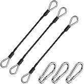 LOOEEL 3PCS Gym Cable Extension,Gym Extension Cable-Thick 0.2",Fitness Extension Rope Attachments Compatible Replacement Gym Cables Machine Extension for Tricep Pull Down,Leg Extensions Machine