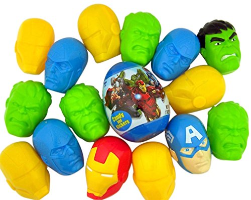 Pack of 17 Marvel Superheros The Avengers Candy Filled Eggs
