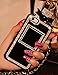 Sasa(TM) iPhone X Case, iPhone 10 Case,Luxury Bling Crystal Diamond Perfume Bottle Style TPU Chain Case Cover for iPhone X/iPhone 10 (Black)