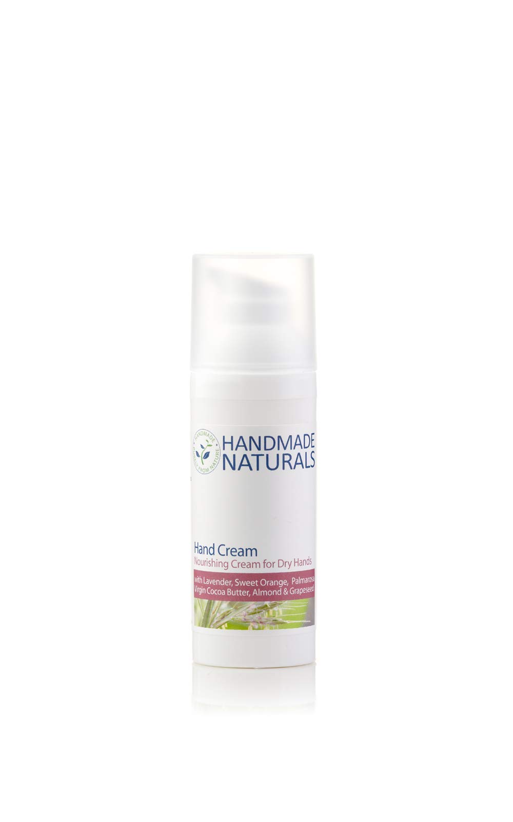 Handmade Naturals Nourishing Hand Cream with Organic Cocoa Butter, Lavender, Orange & Sweet Almond
