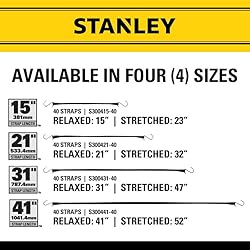STANLEY S300441 Black 41" All-Weather Rubber Bungee