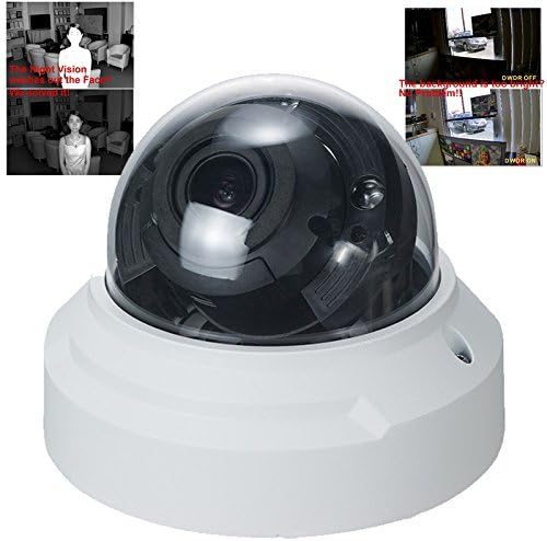 IP Motorized Vandal Dome Camera 1080P 2.1MP SONY CMOS 2.8-12mm 105ft Night Vision with WDR + Smart IR + POE + Mic (Indoor Only)