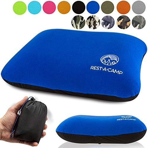 RestACamp Inflatable Camping Travel Pillow Ultralight Best Compact Backpacking Pillow