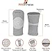 ProFitness Bamboo Knee Sleeve for Joint Pain Improved Circulation Compression - Effective Support for Running, Jogging,Workout, Walking, Hiking and Recovery (X-Large, Gray)