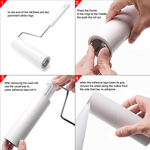 image for HOUSE DAY Lint Roller Pet Hair Remover Cleaning Fuzz Dust Dandruff,1 D