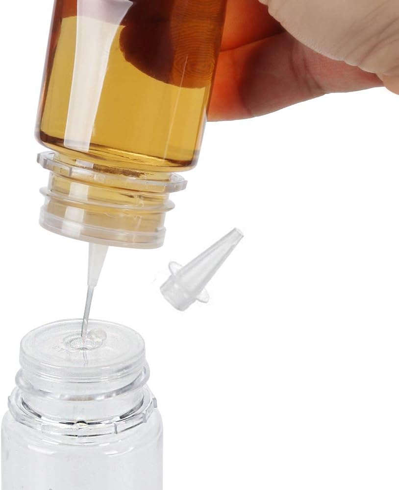 10pcs 60ml Soft PET Unicorn Dropper bottle liquid refill bottle liquid applicator Bottle (Black Bottle+Black Cap, 60ml x 10pcs): Kitchen & Dining
