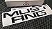 Mustang Rear Bumper Decals Letter Insert Stickers 1999-2004 Select Color (Gloss Black)