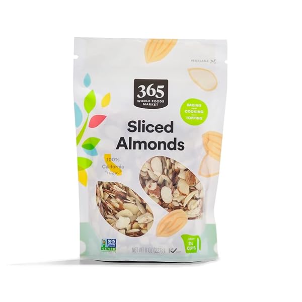 365 BY WHOLE FOODS MARKET, SLICED ALMONDS, 8 OUNCE